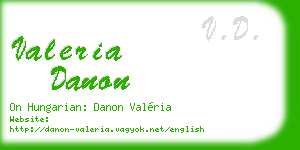 valeria danon business card